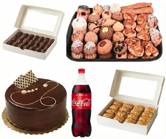 1 kg Kuru Pasta İle Zenginleştirilmiş 5'li Menü pasta