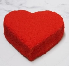 Sevgililer Günü Özel Kırmızı Kalp 6-9 Kişilik Pasta pasta